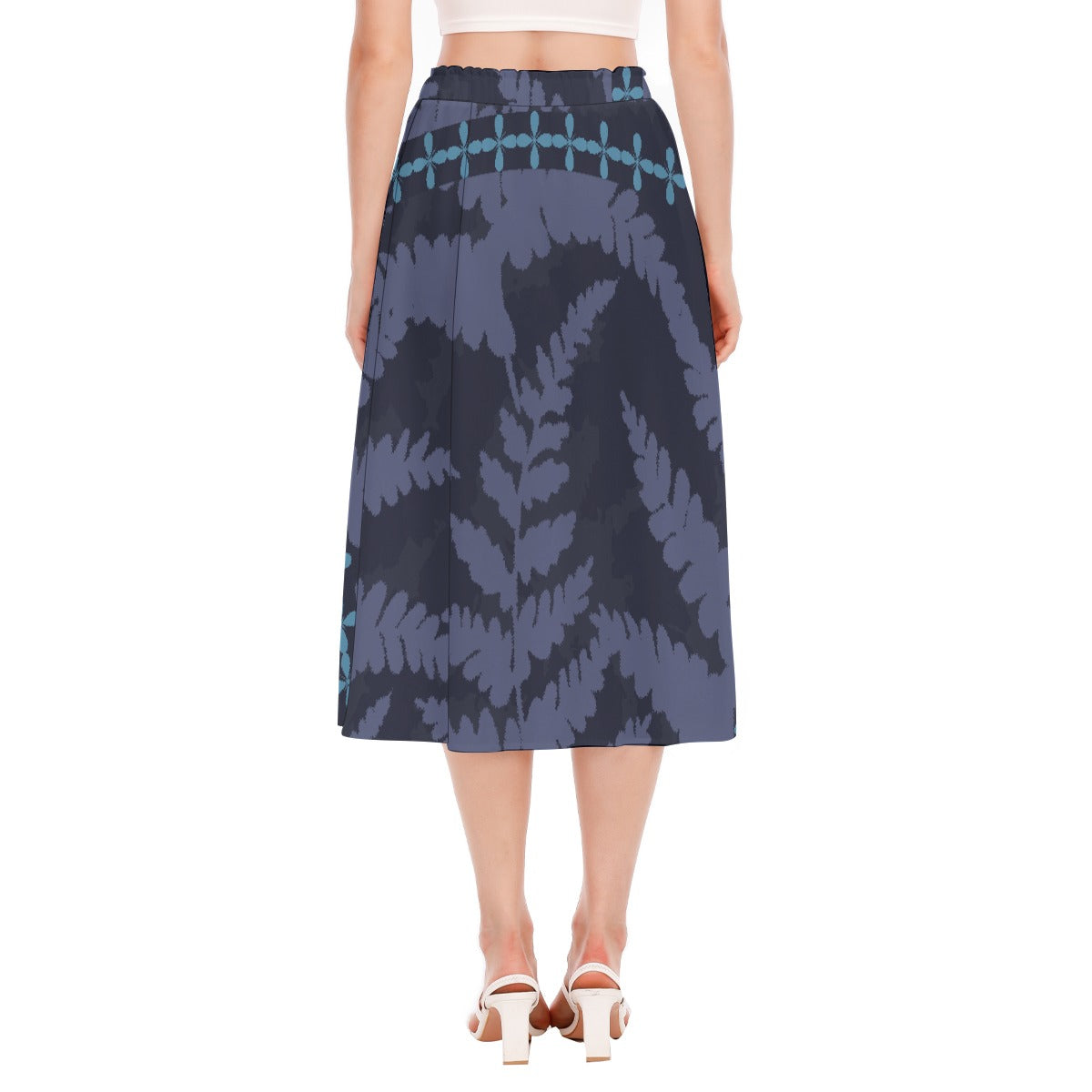 All-Over Print Women's Long Section Chiffon Skirt