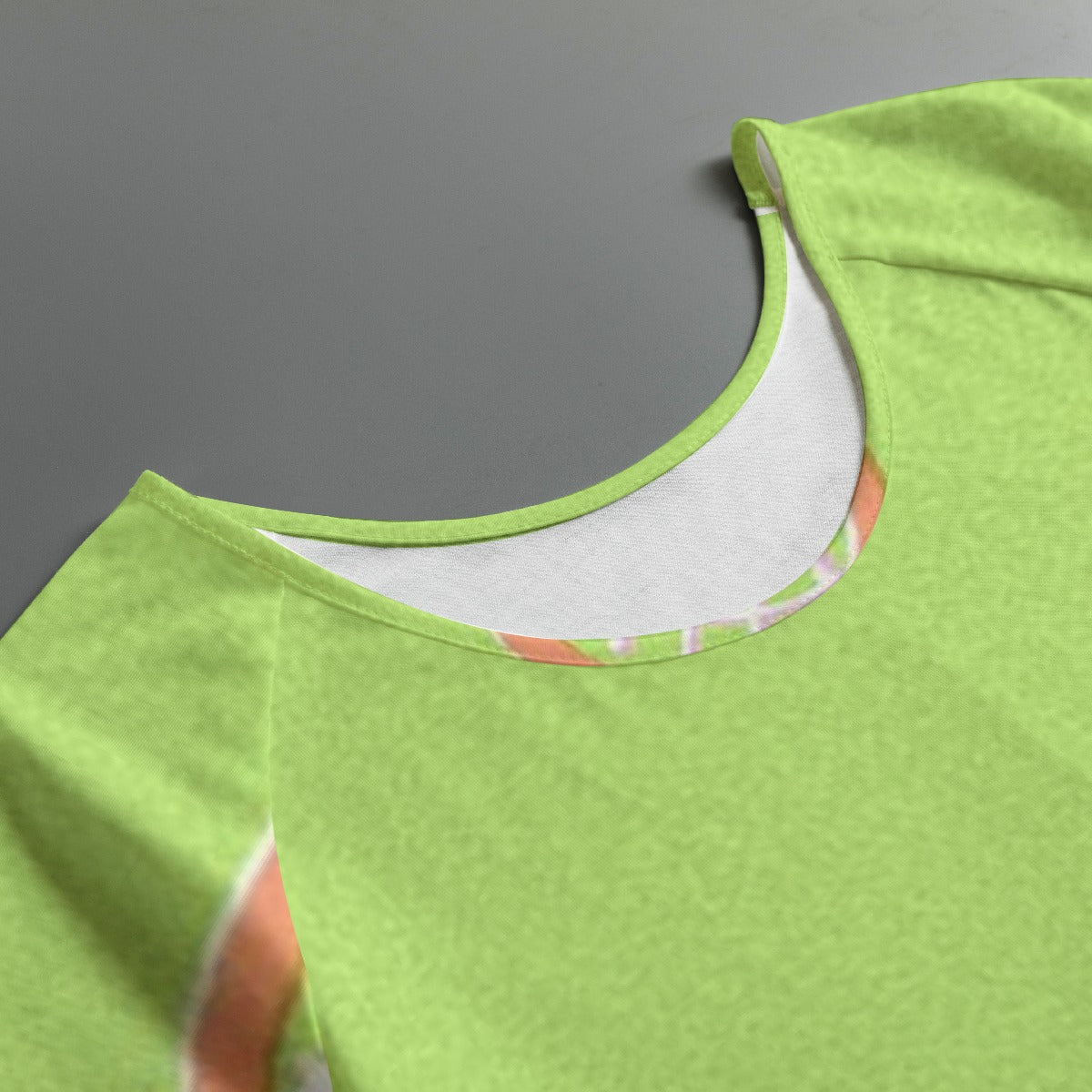 All-Over Print Women's Round Neck T-shirt With Raglan Sleeve