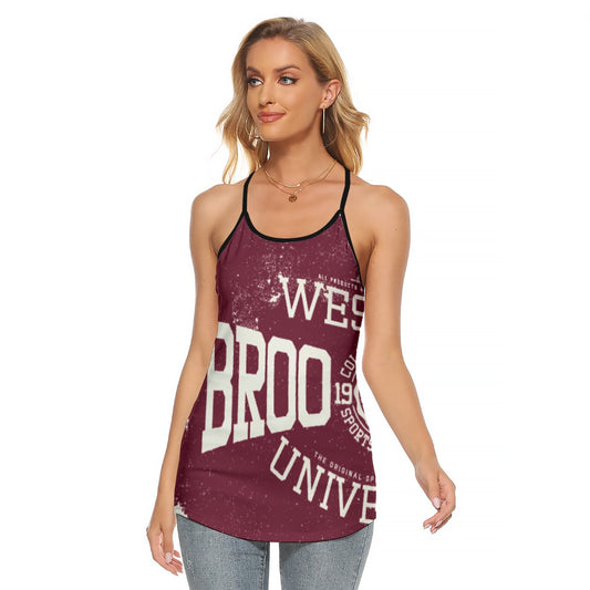 All-Over Print Women's Criss-Cross Open Back Tank Top