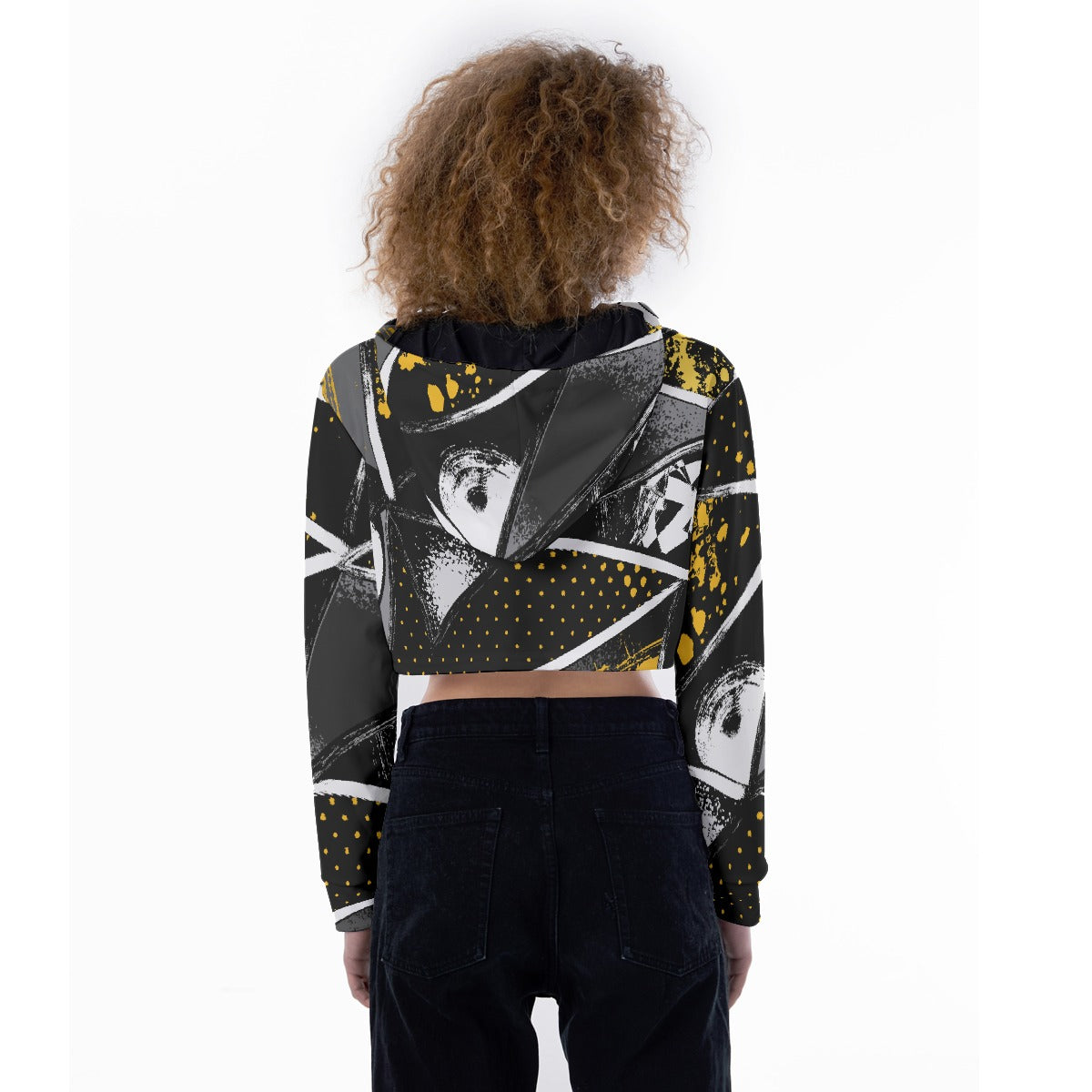 All-Over Print Women's Crop Top Hoodie