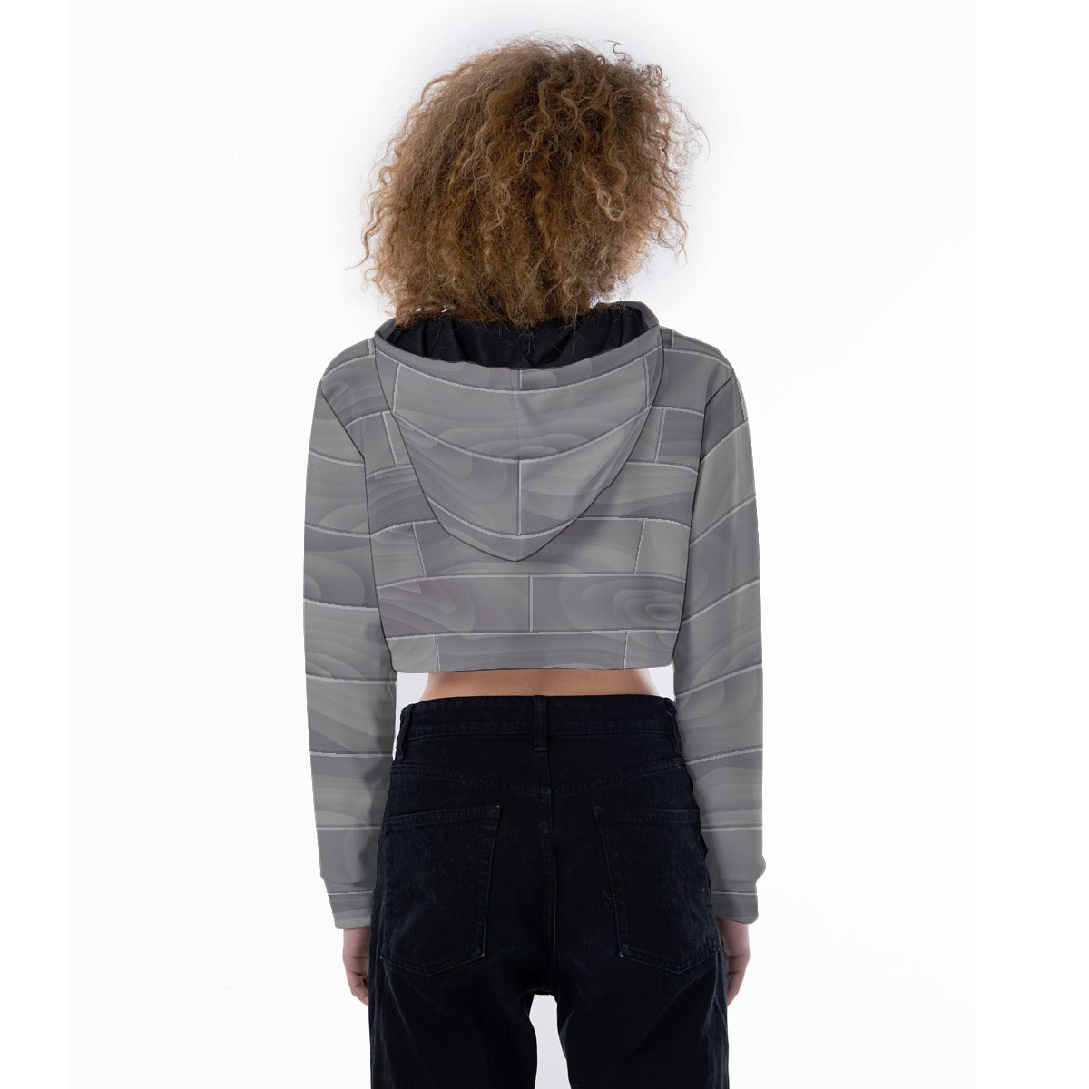 All-Over Print Women's Crop Top Hoodie