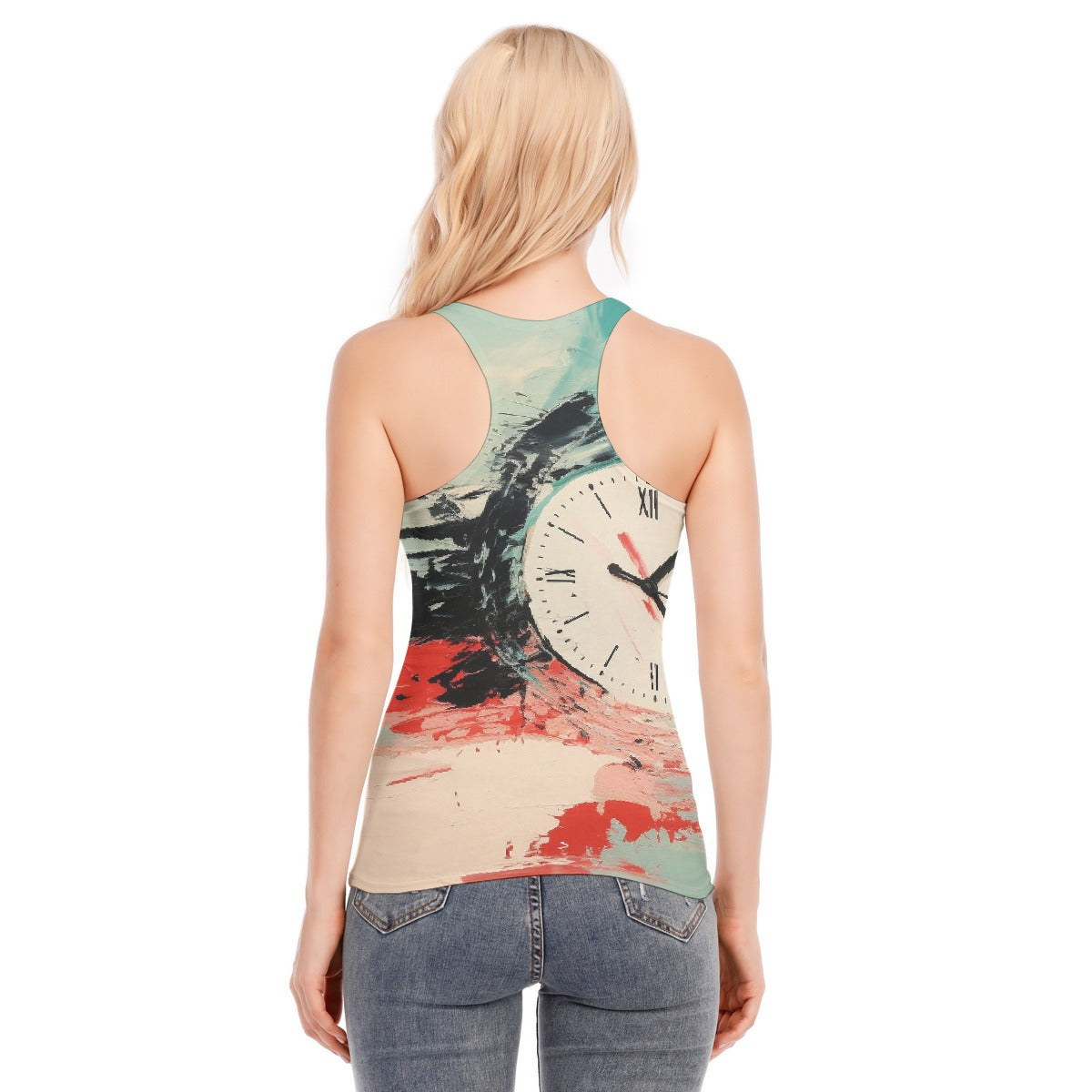 All-Over Print Women's Racer Vest | 190GSM Cotton
