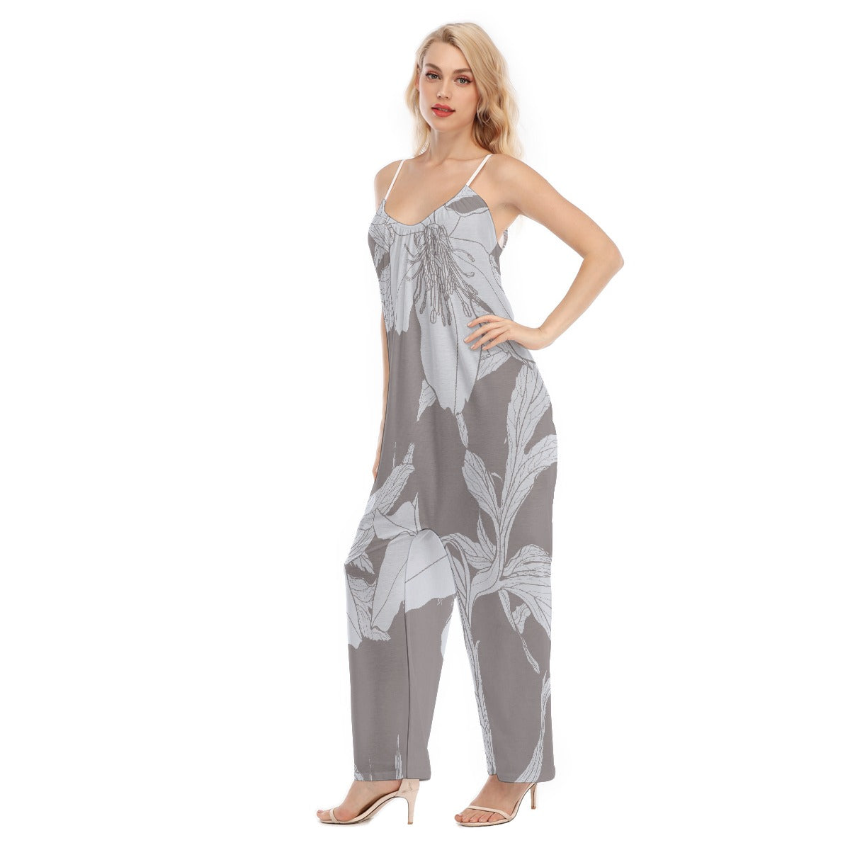 All-Over Print Women's Loose Cami Jumpsuit