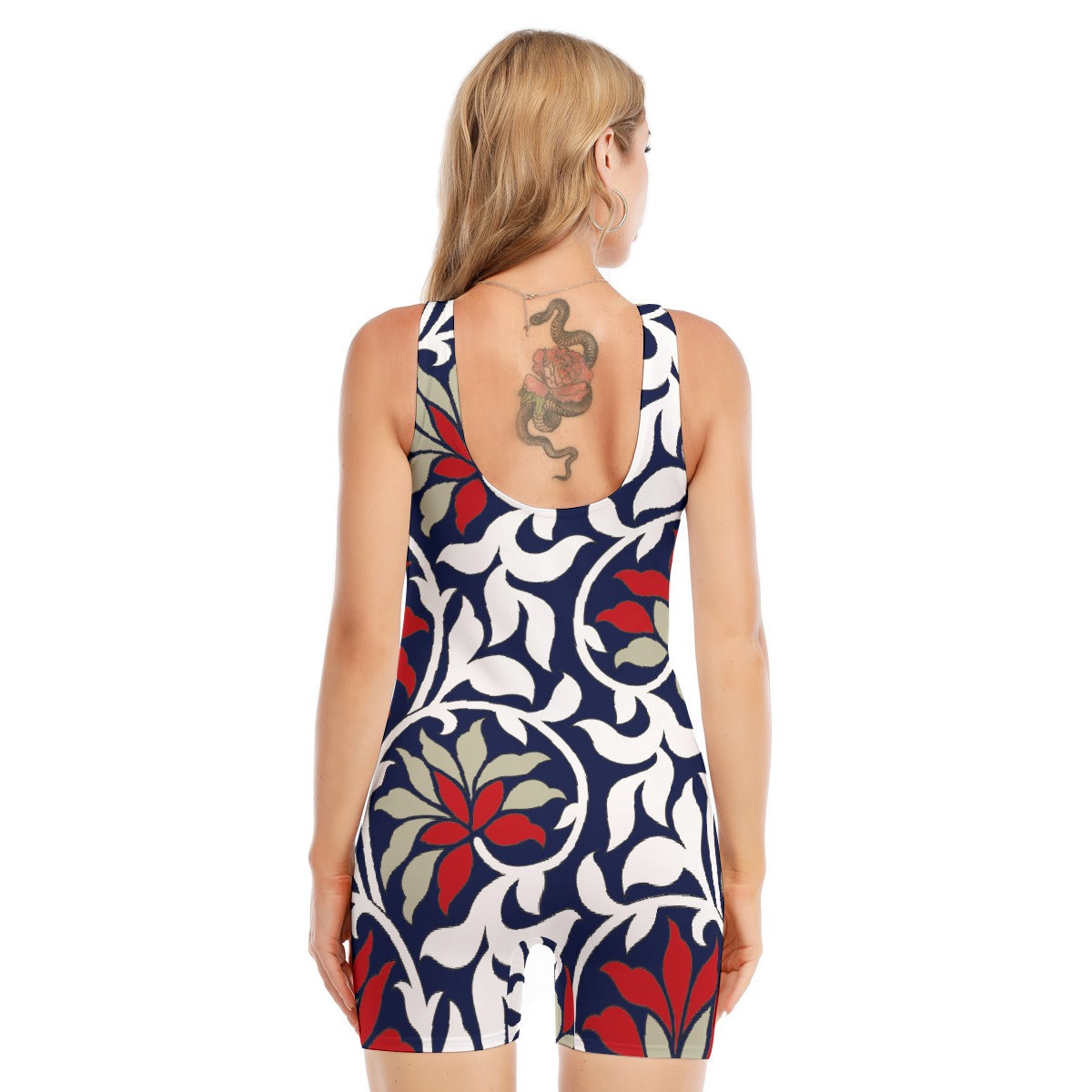 All-Over Print Women's Sleeveless One-piece Swimsuit