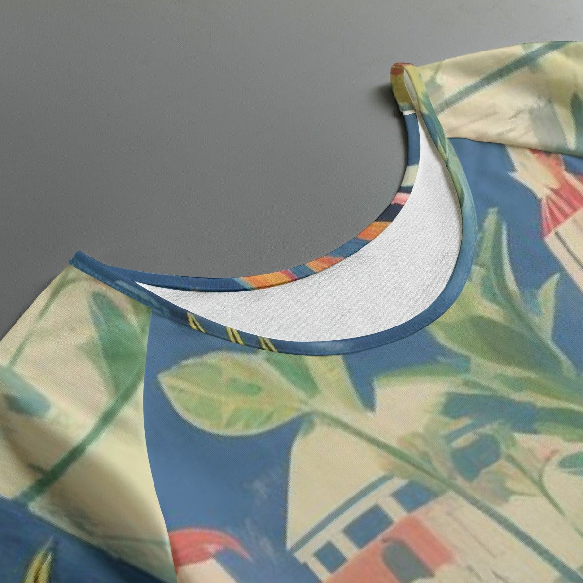 All-Over Print Women's Round Neck T-shirt With Raglan Sleeve
