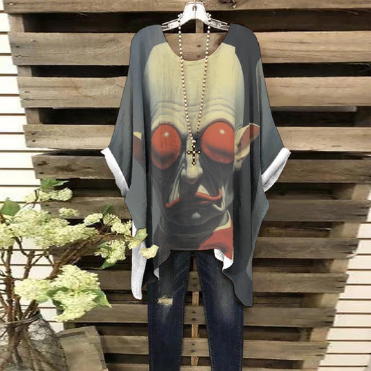 All-Over Print Women's Bat Sleeve Shirt