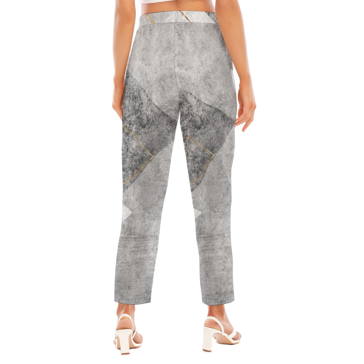 All-Over Print Women's Loose Straight-leg Pants