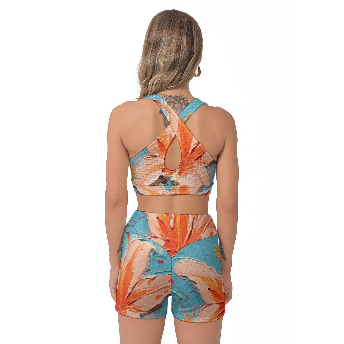 All-Over Print Women's Sports Bra Suit