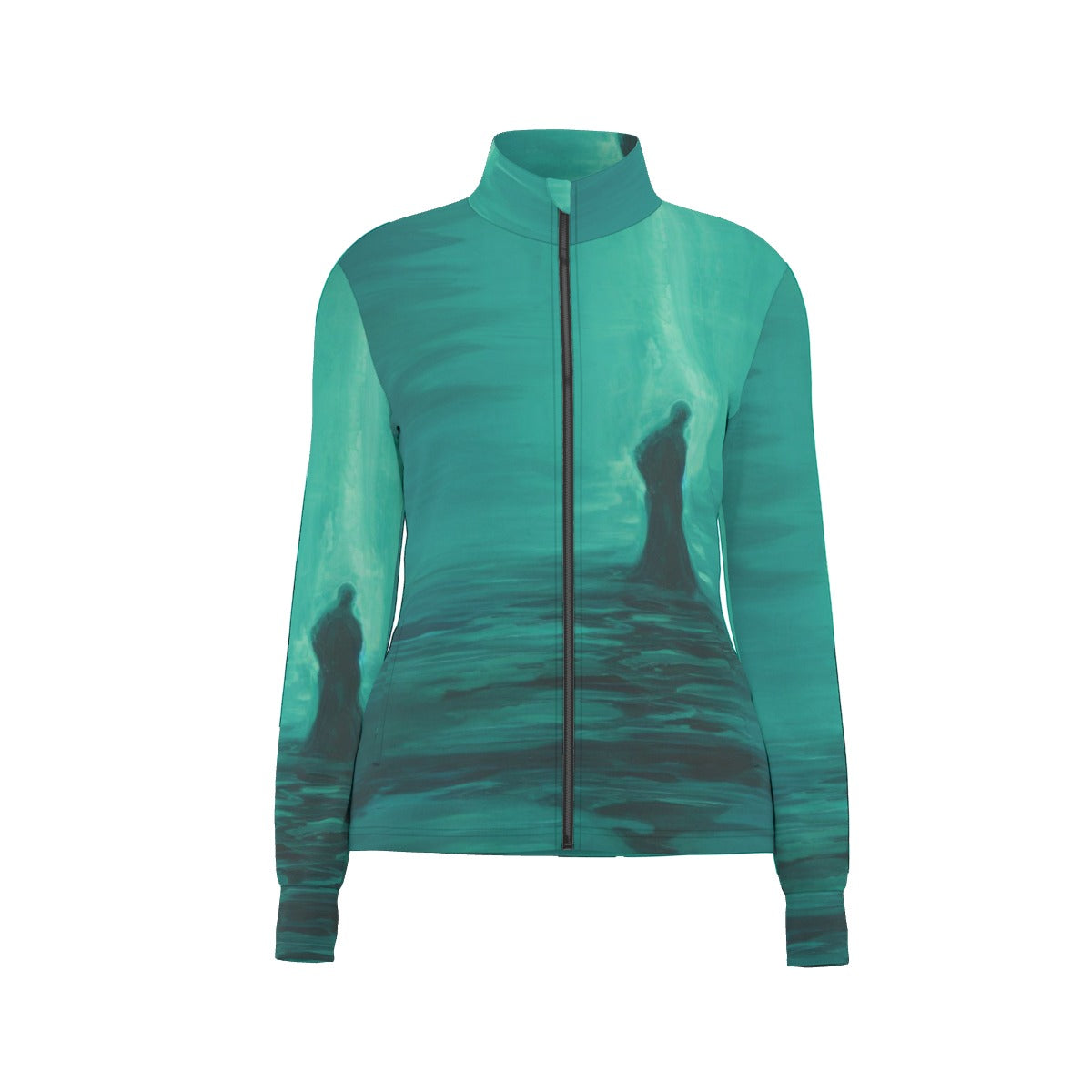 All-Over Print Women's Long Sleeve Thumbhole Jacket