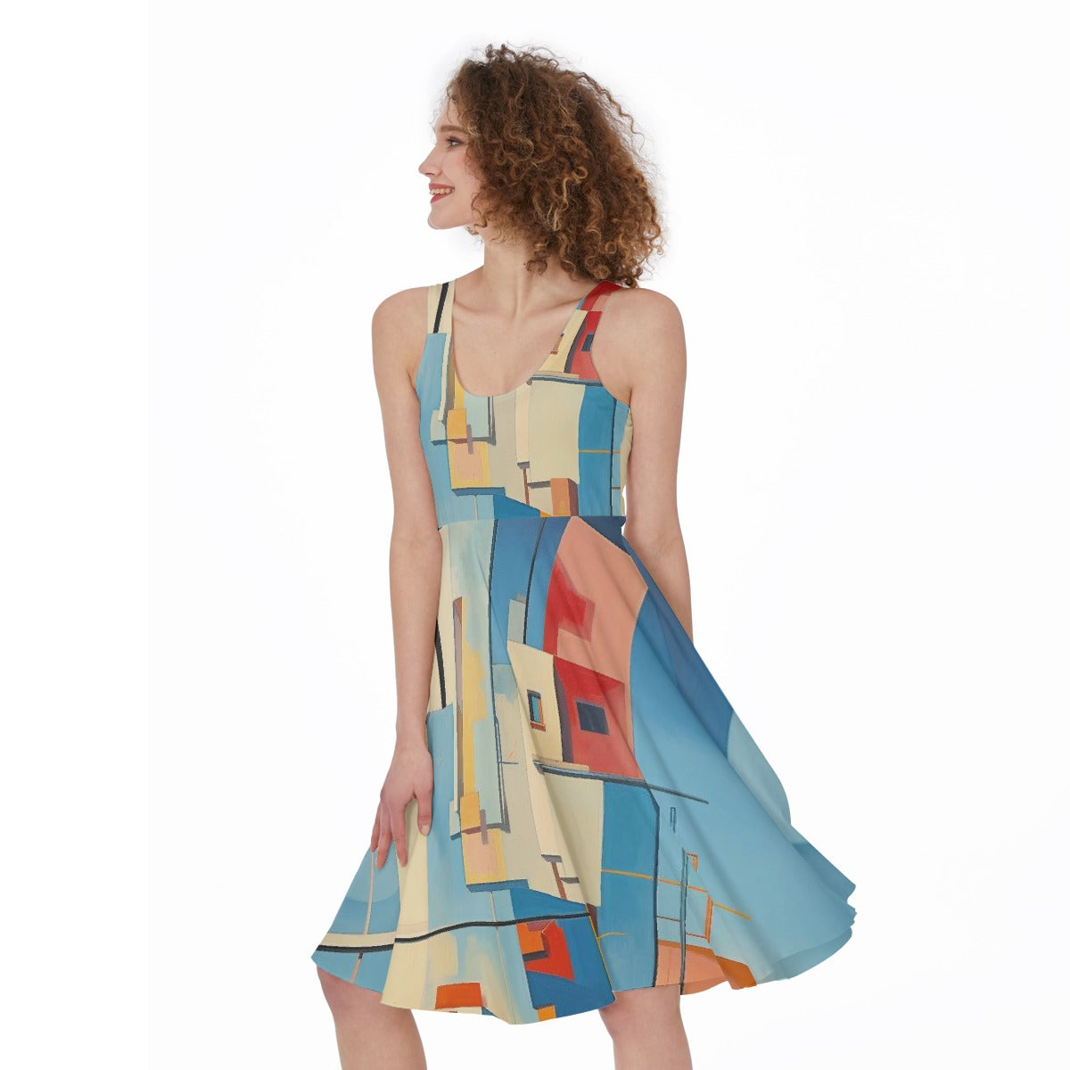 All-Over Print Women's Sleeveless Dress