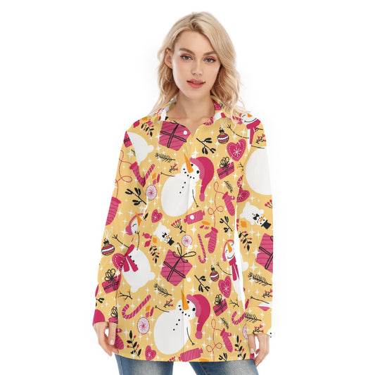 All-Over Print Women's Long Shirt