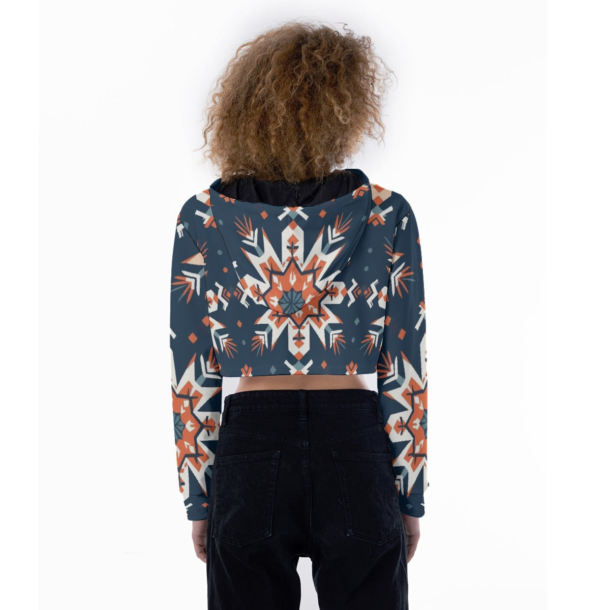 All-Over Print Women's Crop Top Hoodie