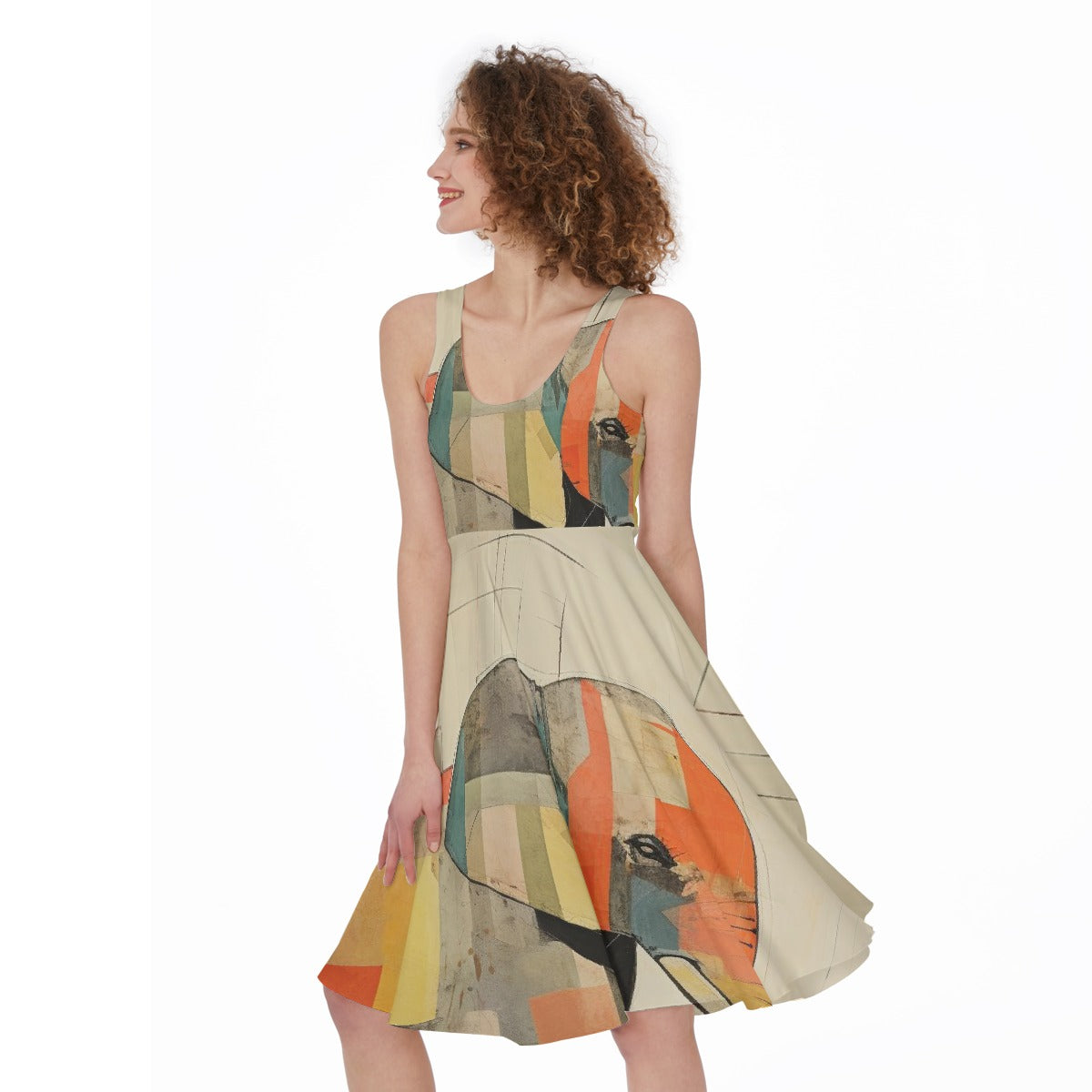 All-Over Print Women's Sleeveless Dress