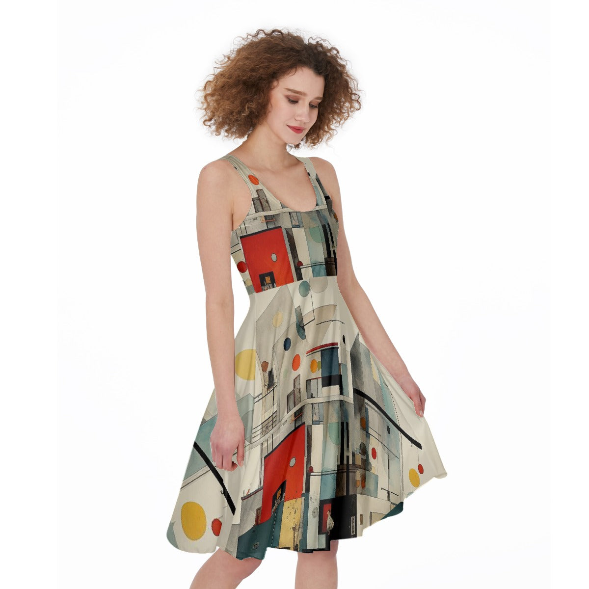 All-Over Print Women's Sleeveless Dress