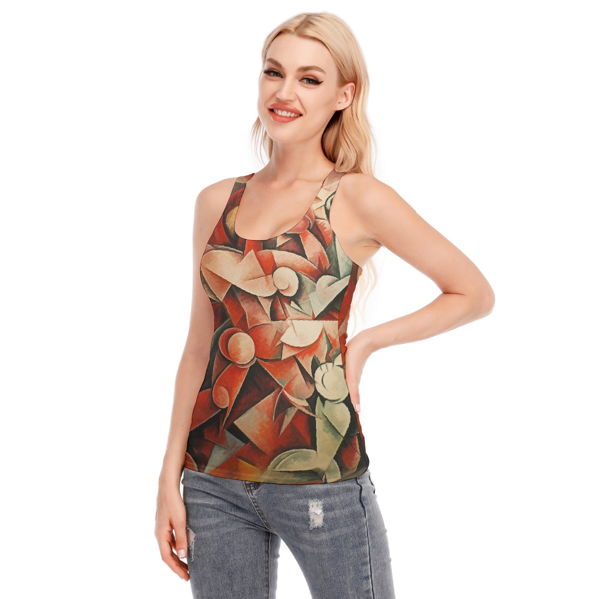 All-Over Print Women's Racer Vest | 190GSM Cotton