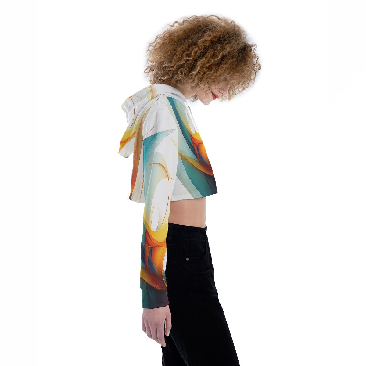 All-Over Print Women's Crop Top Hoodie