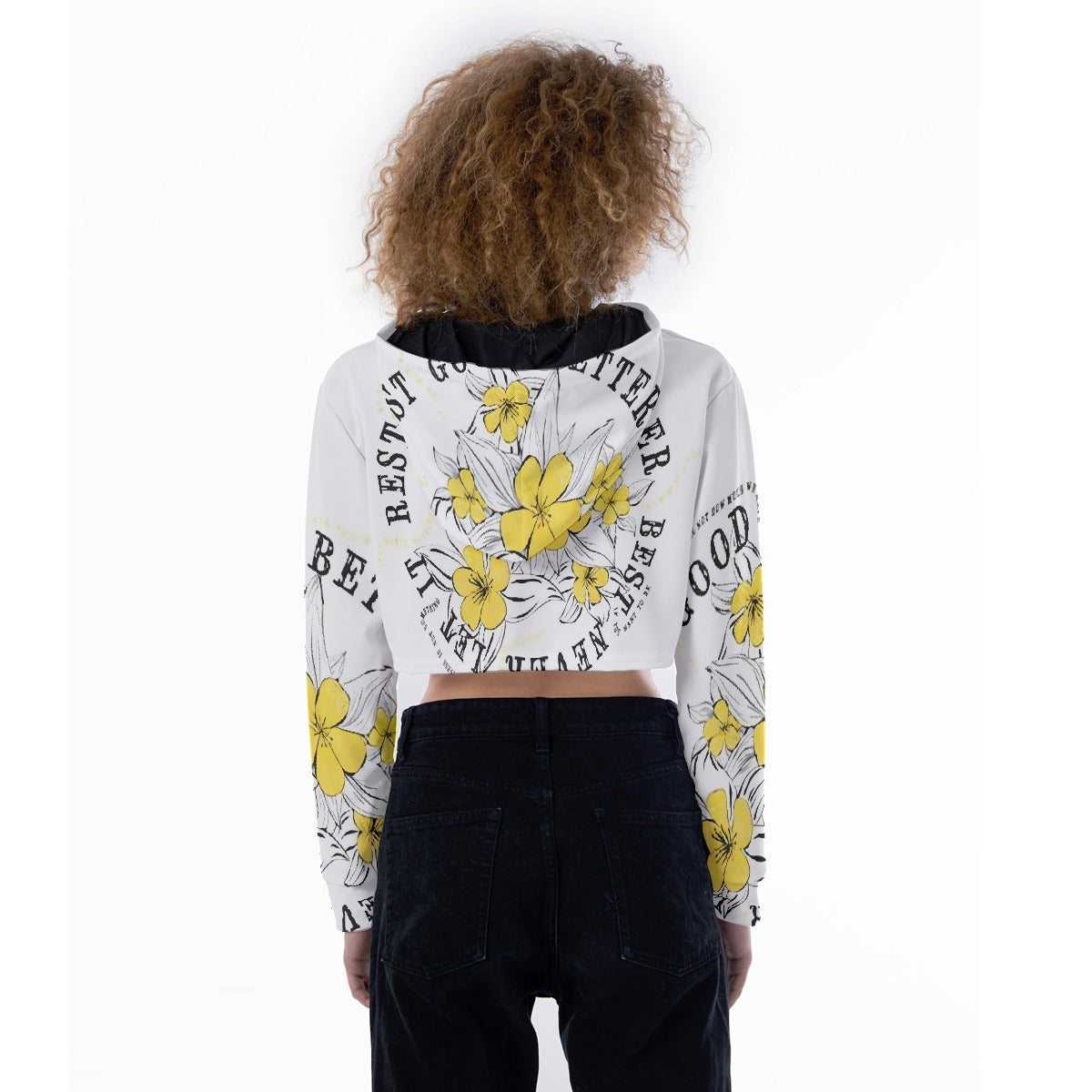All-Over Print Women's Crop Top Hoodie