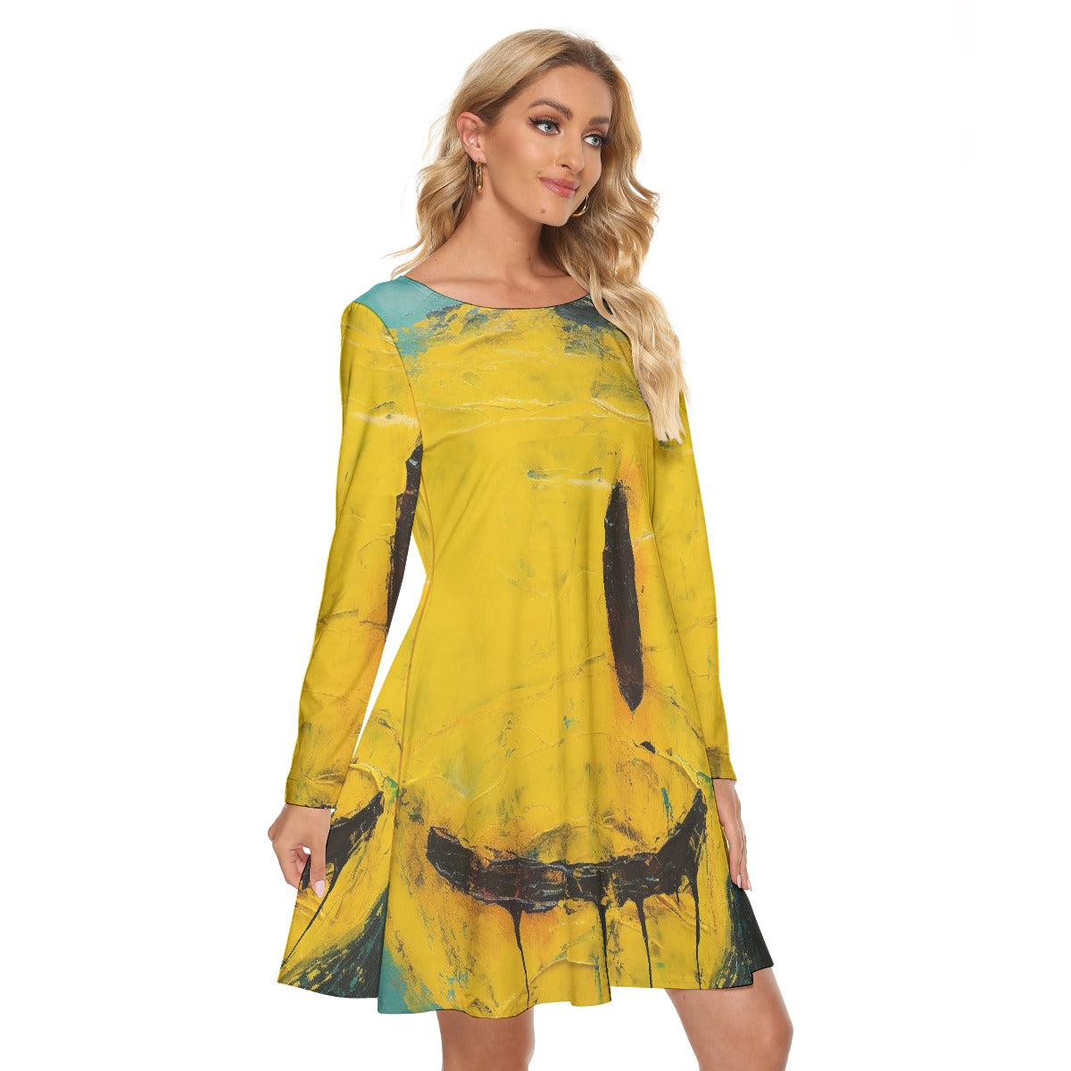 All-Over Print Women's Crew Neck Dress