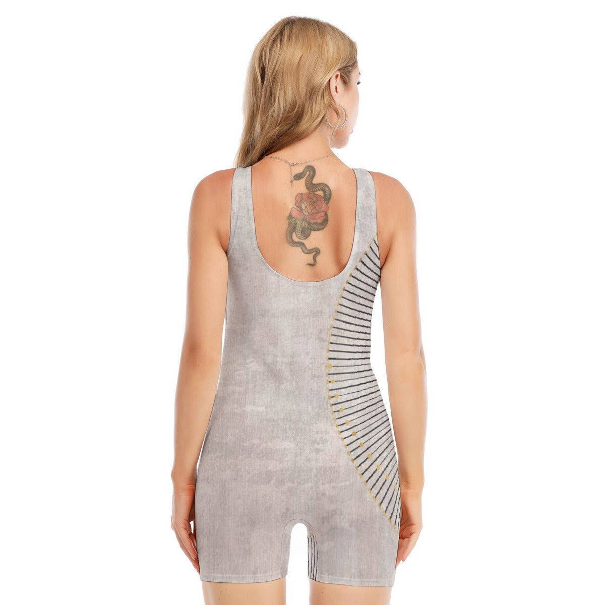 All-Over Print Women's Sleeveless One-piece Swimsuit