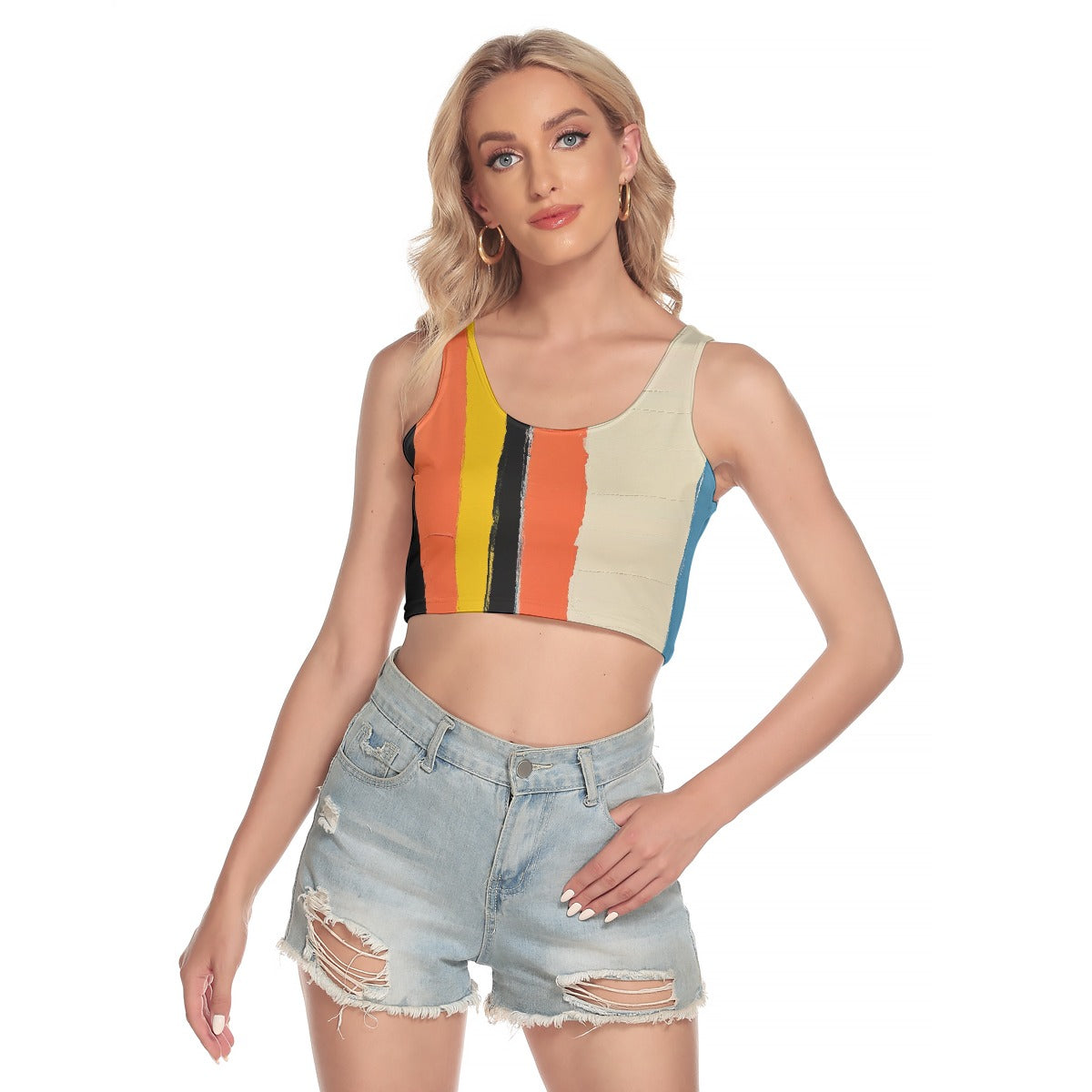 All-Over Print Women's Sport Crop Tank Top