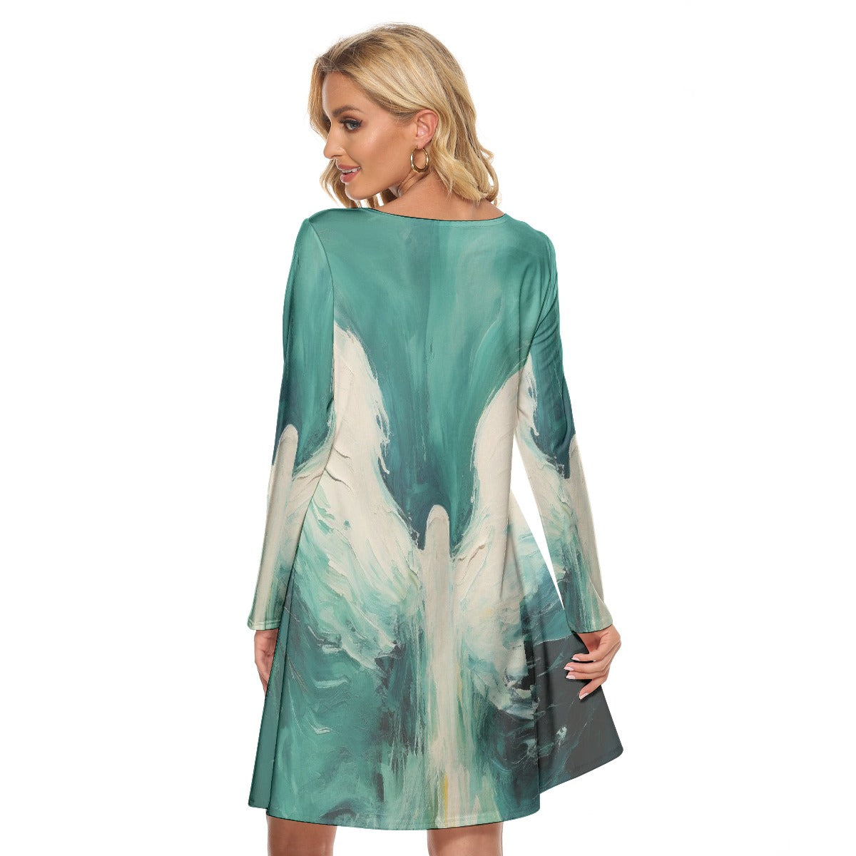 All-Over Print Women's Crew Neck Dress