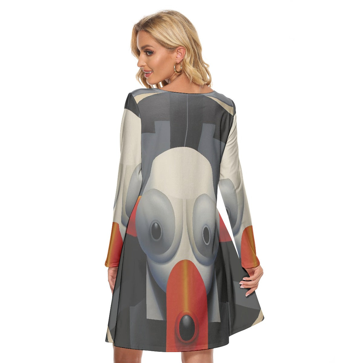 All-Over Print Women's Crew Neck Dress