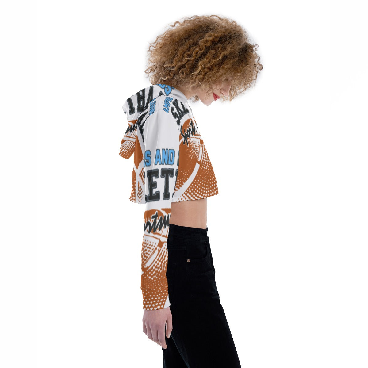 All-Over Print Women's Crop Top Hoodie