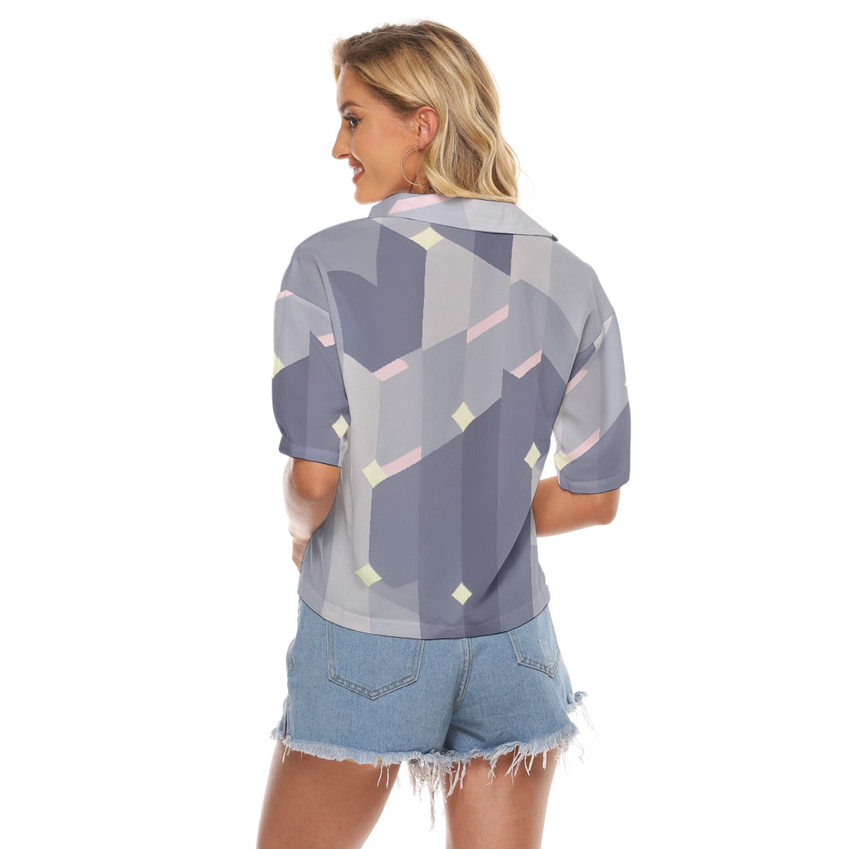 All-Over Print Women's V-neck Shirts