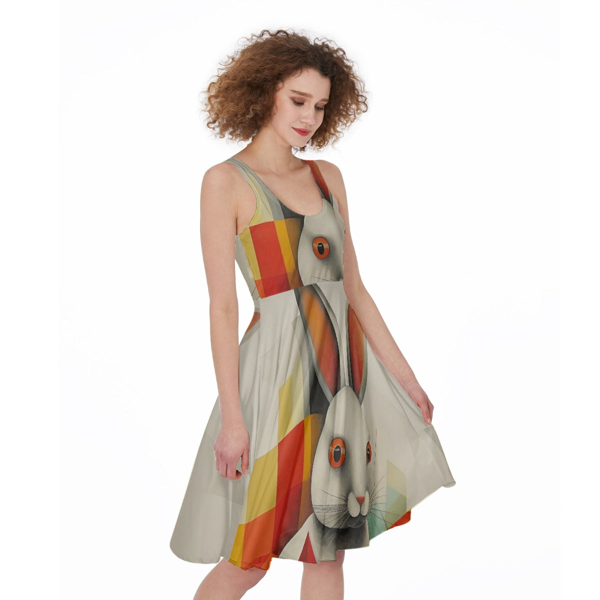 All-Over Print Women's Sleeveless Dress