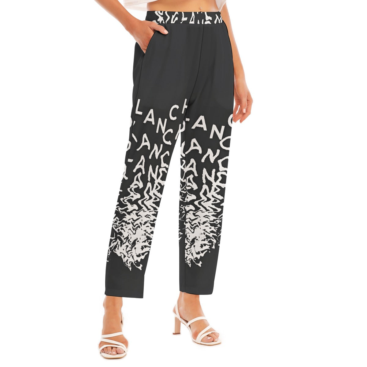 All-Over Print Women's Loose Straight-leg Pants