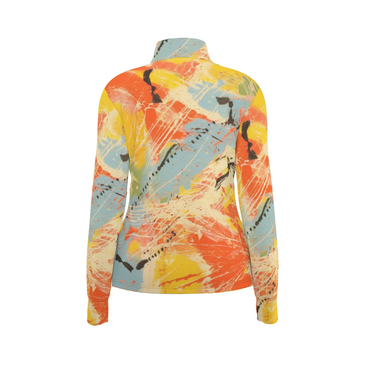 All-Over Print Women's Long Sleeve Thumbhole Jacket