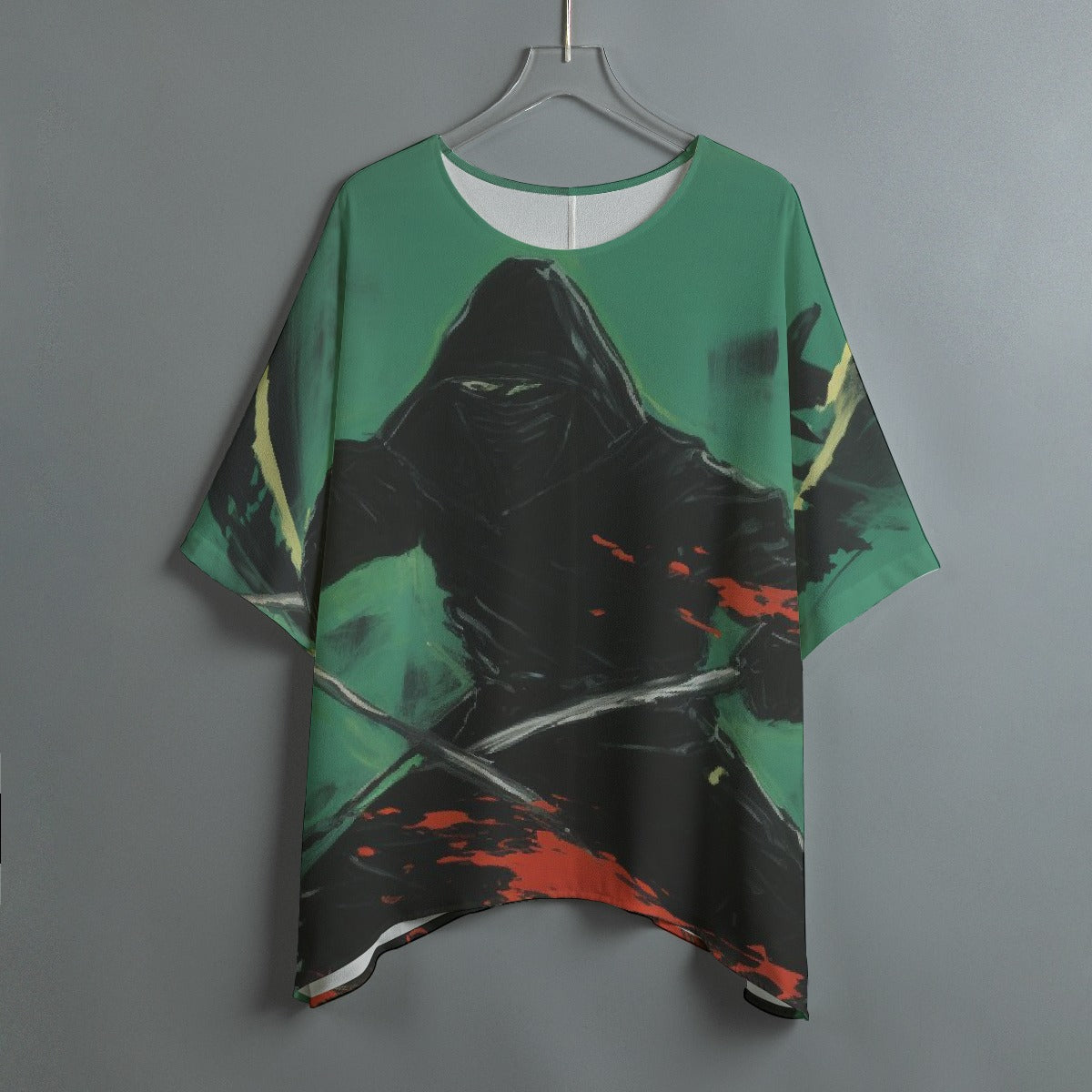 All-Over Print Women's Bat Sleeve Shirt