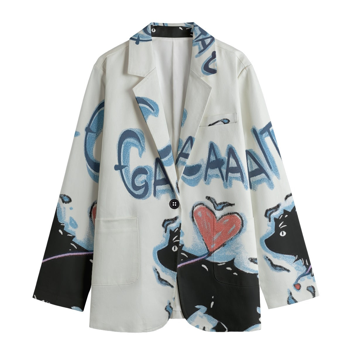 All-Over Print Women's Leisure Blazer