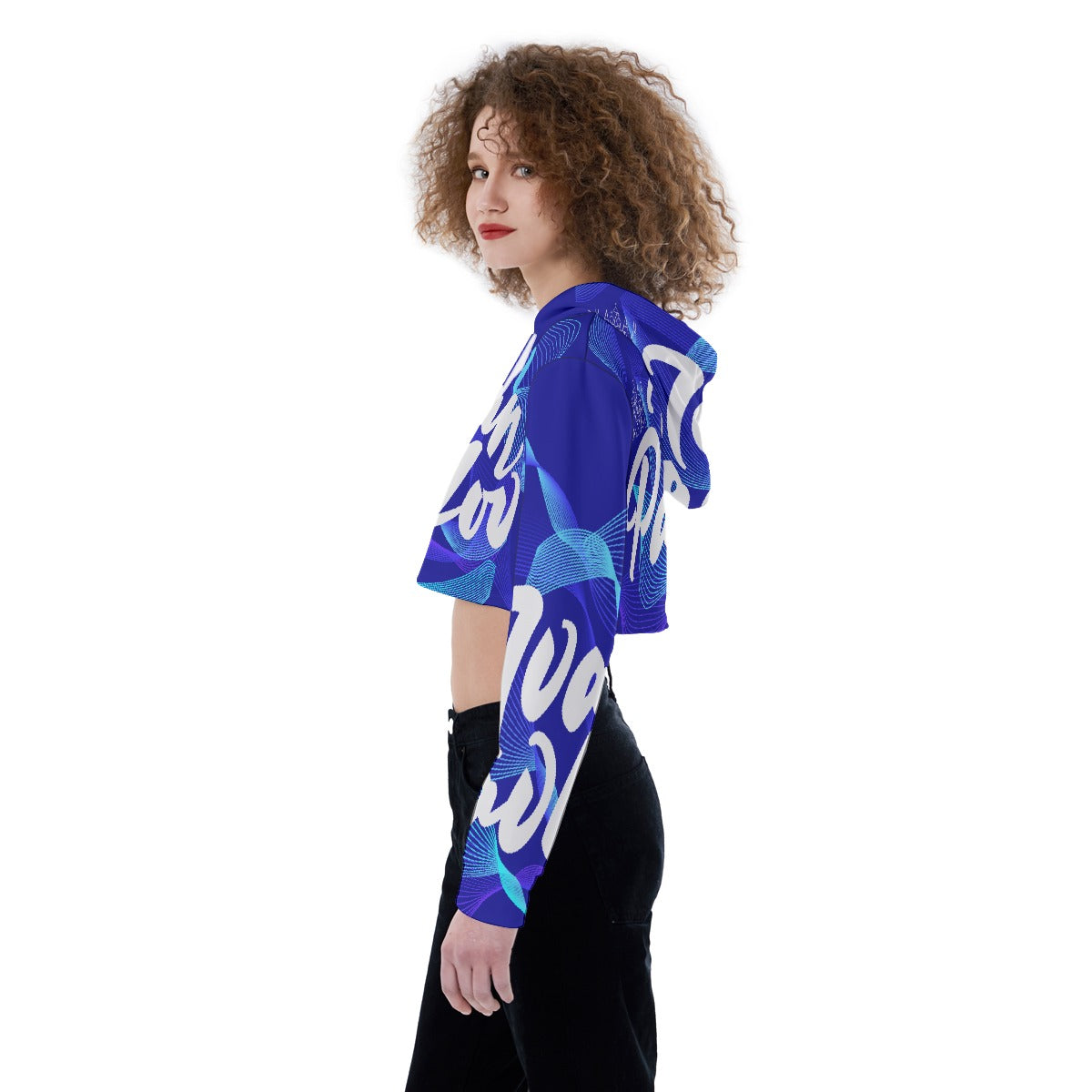 All-Over Print Women's Crop Top Hoodie