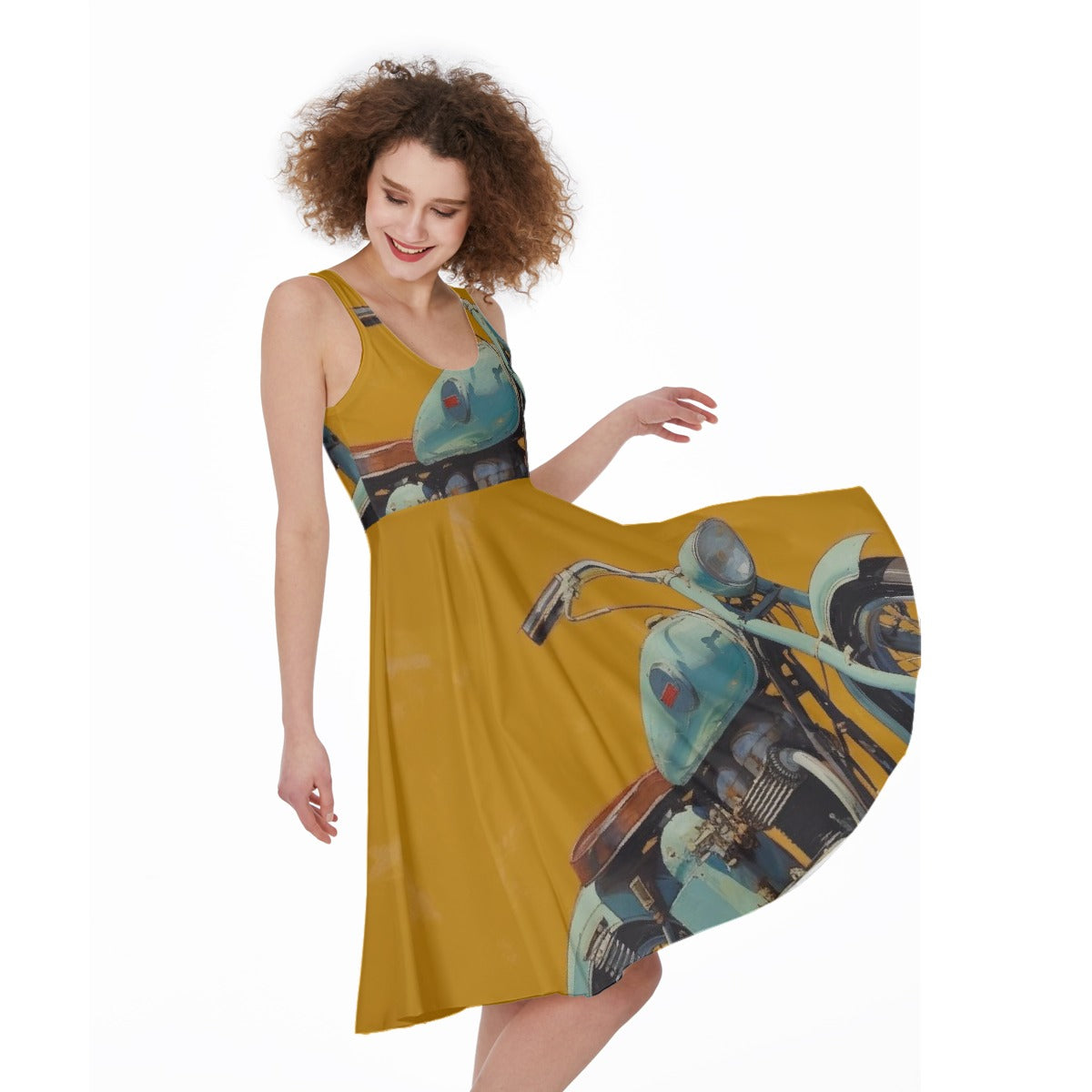 All-Over Print Women's Sleeveless Dress
