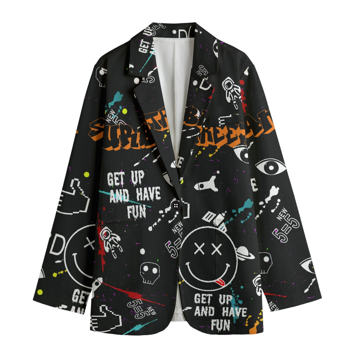 All-Over Print Women's Leisure Blazer
