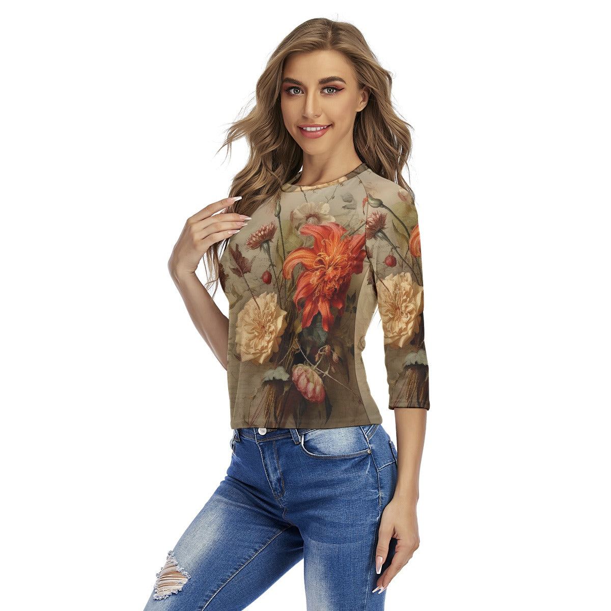 All-Over Print Women's Raglan Sleeves T-shirts