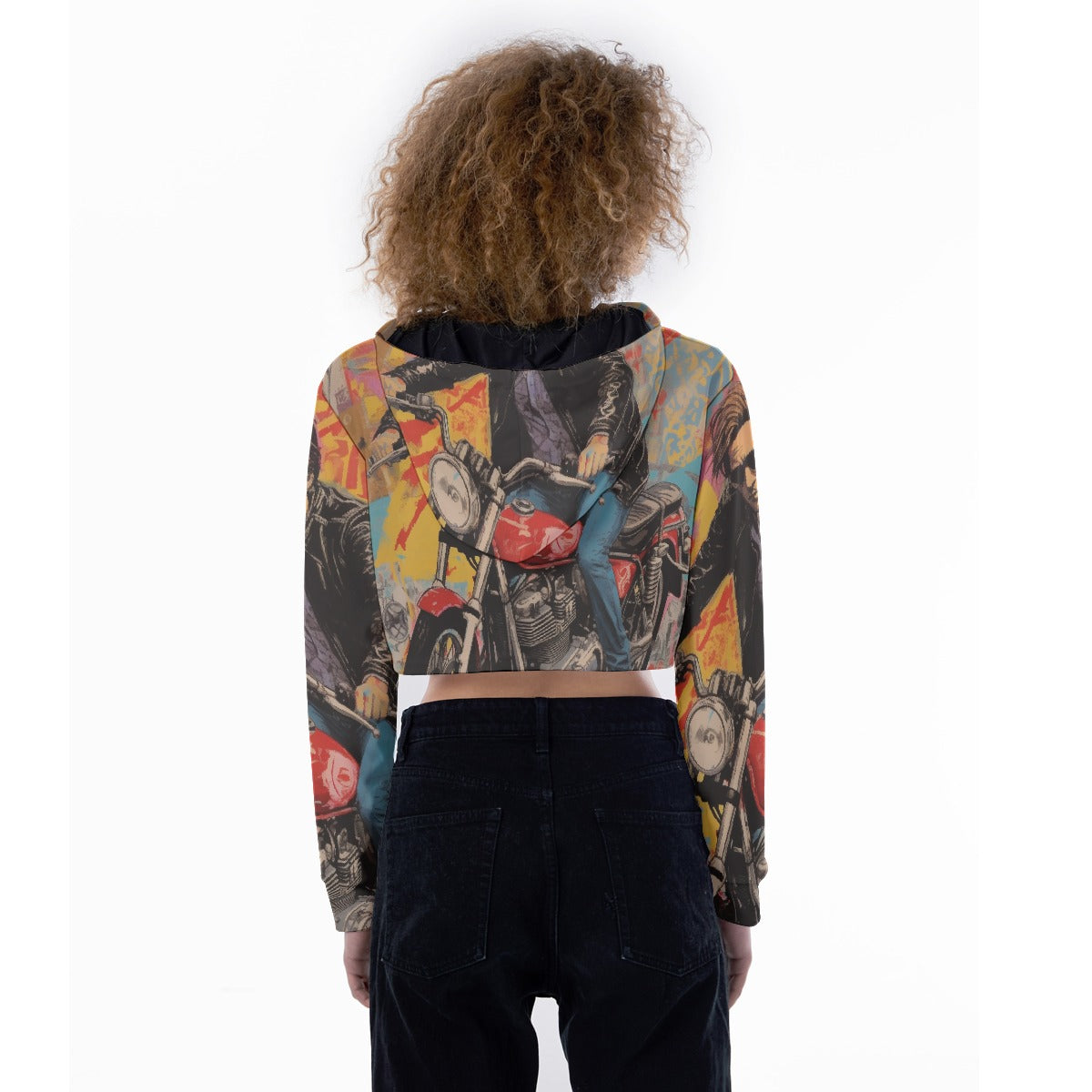 All-Over Print Women's Crop Top Hoodie
