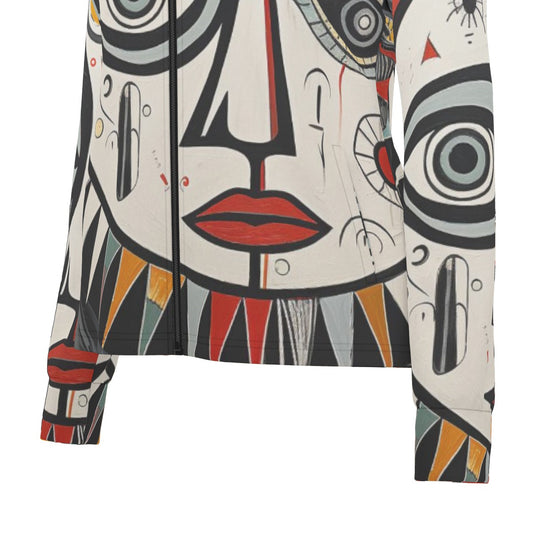 All-Over Print Women's Long Sleeve Thumbhole Jacket