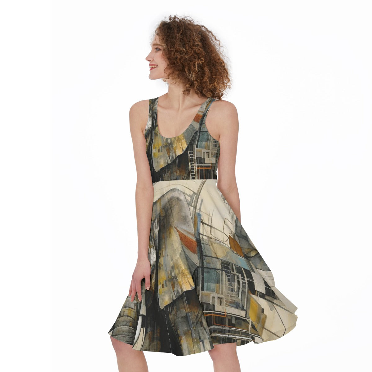 All-Over Print Women's Sleeveless Dress