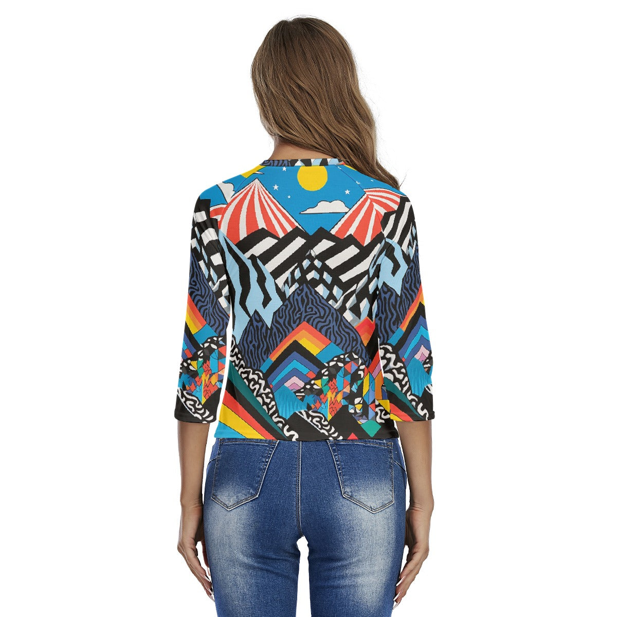 All-Over Print Women's Raglan Sleeves T-shirts