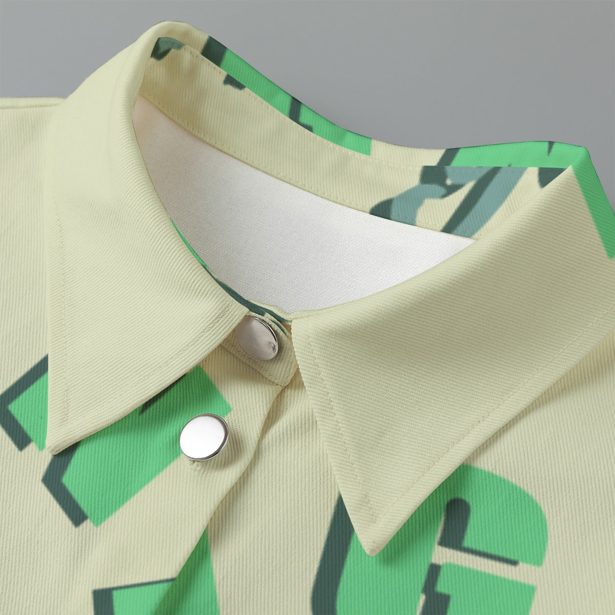 All-Over Print Women's Cropped Jacket | 245GSM Cotton