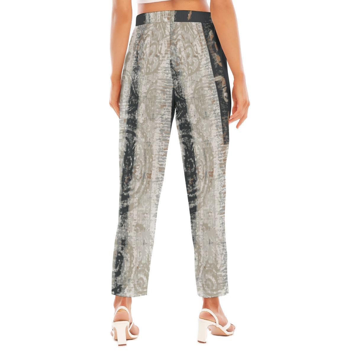 All-Over Print Women's Loose Straight-leg Pants