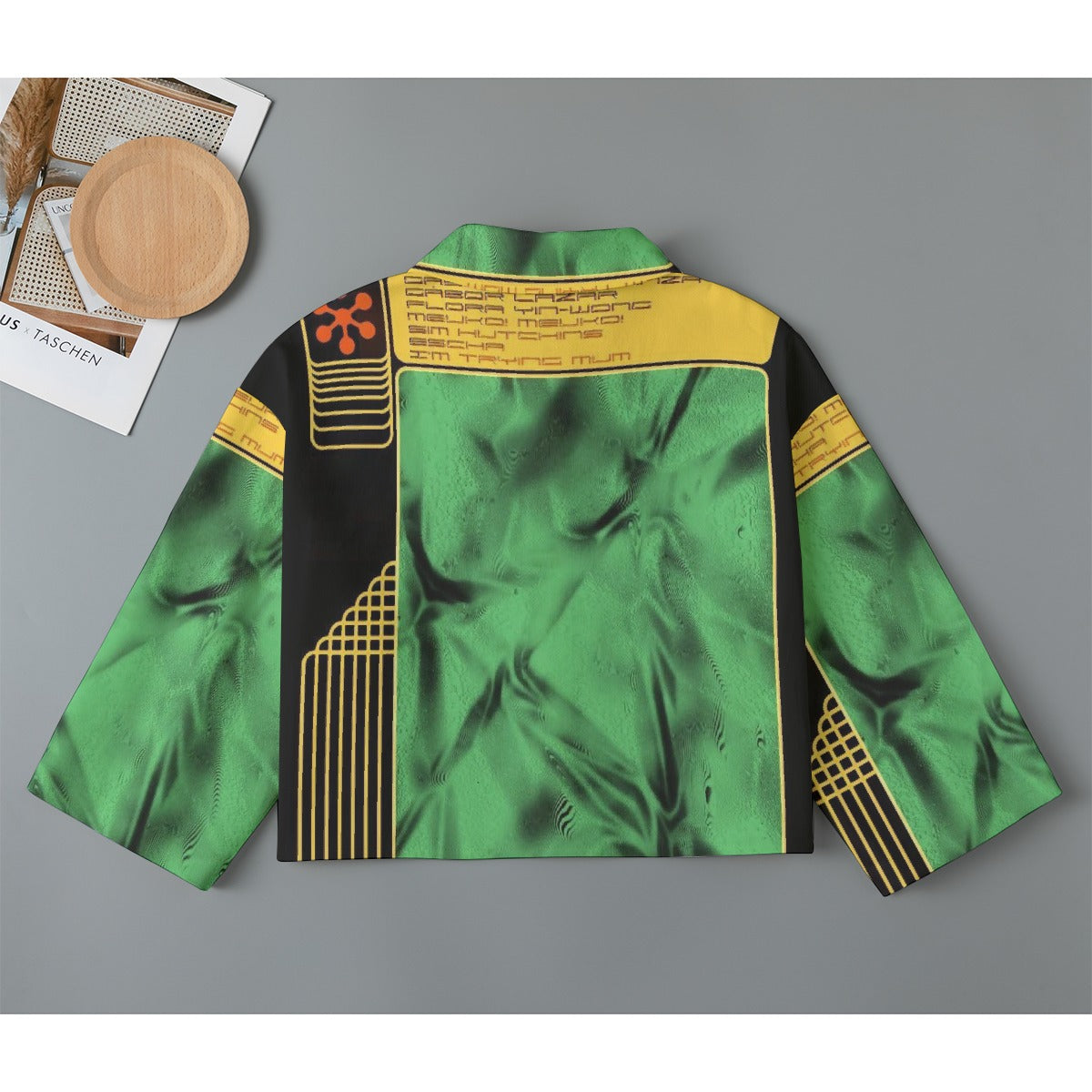 All-Over Print Women's Cropped Jacket | 245GSM Cotton