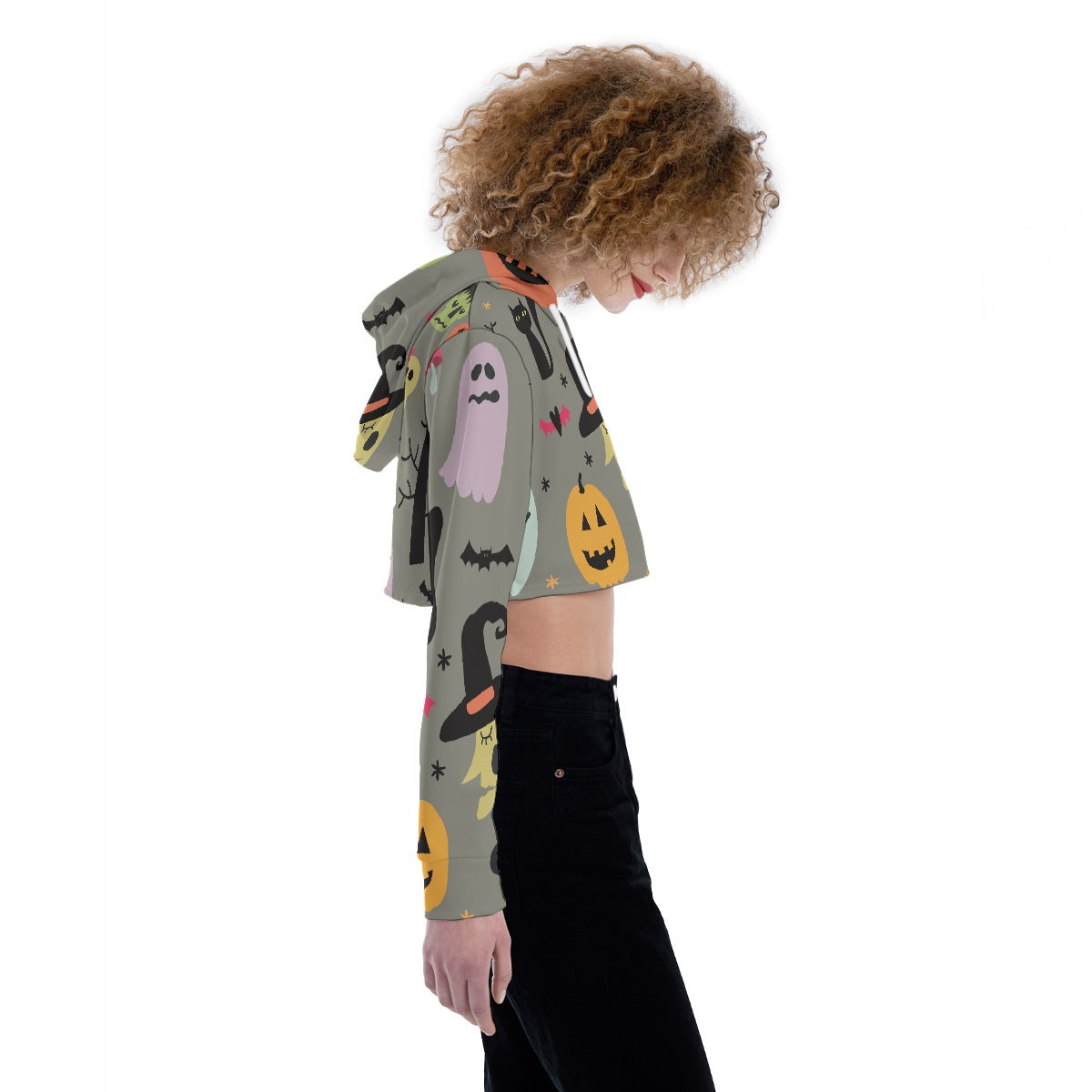 All-Over Print Women's Crop Top Hoodie