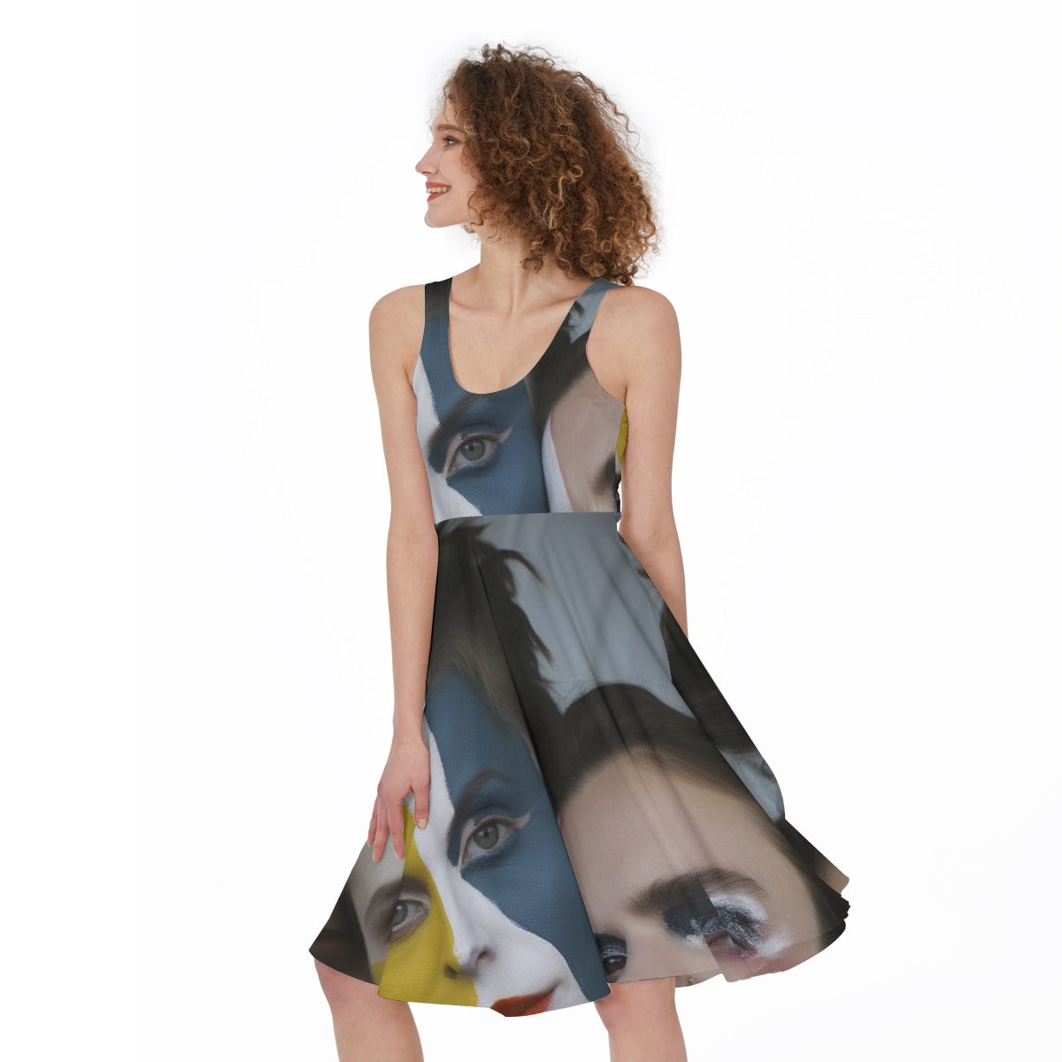 All-Over Print Women's Sleeveless Dress