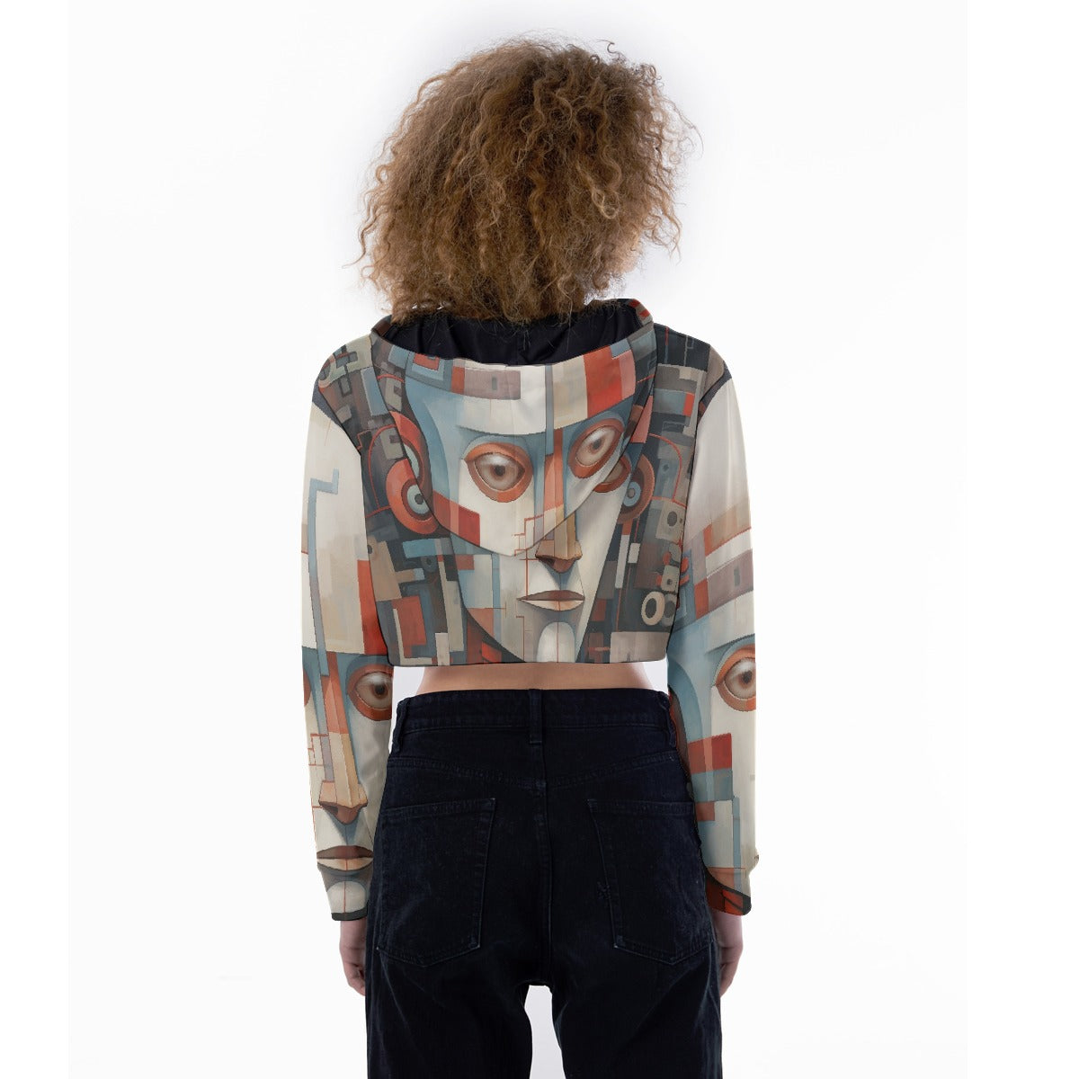 All-Over Print Women's Crop Top Hoodie