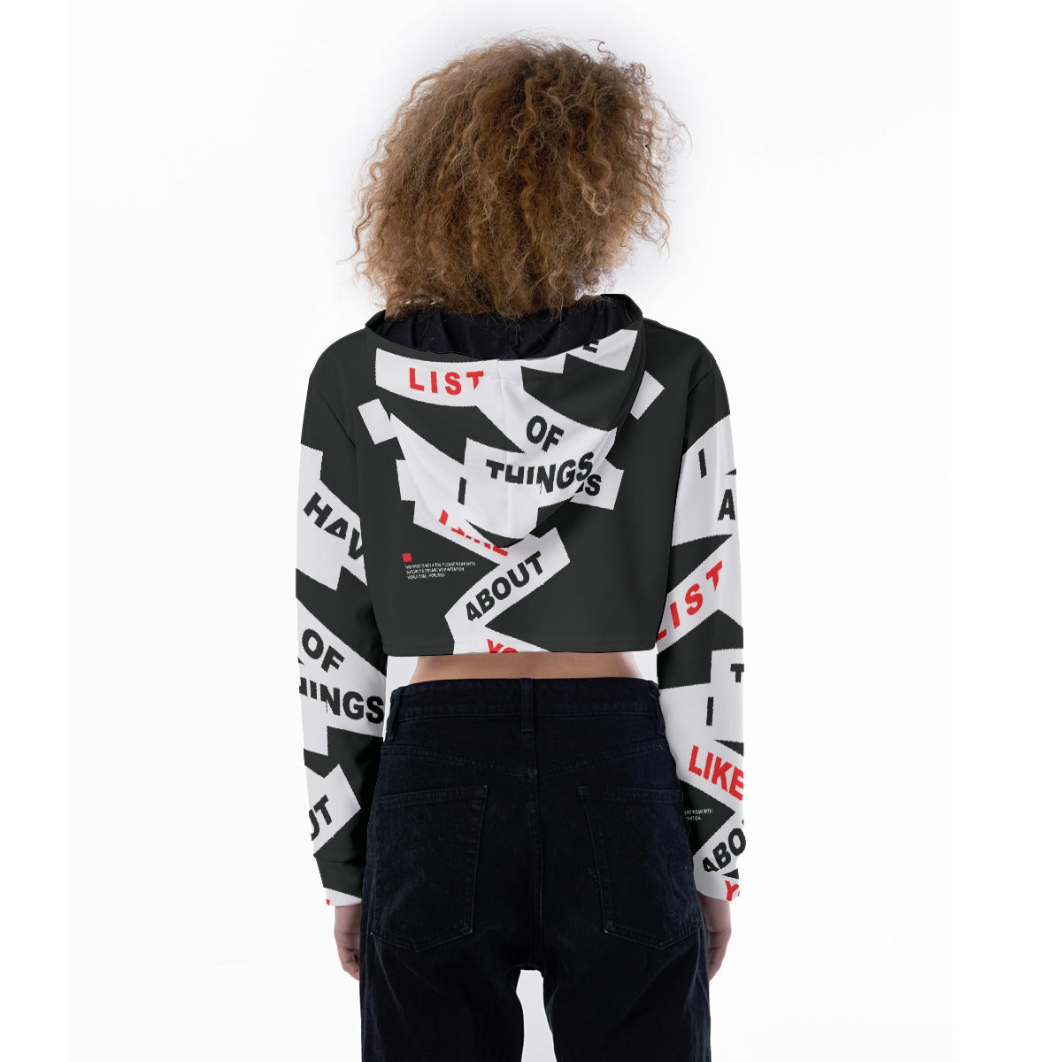 All-Over Print Women's Crop Top Hoodie