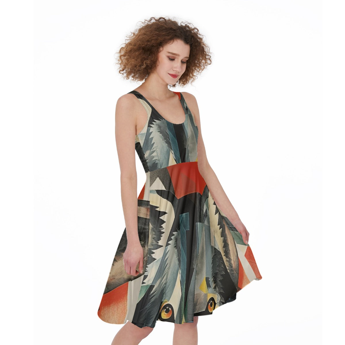 All-Over Print Women's Sleeveless Dress