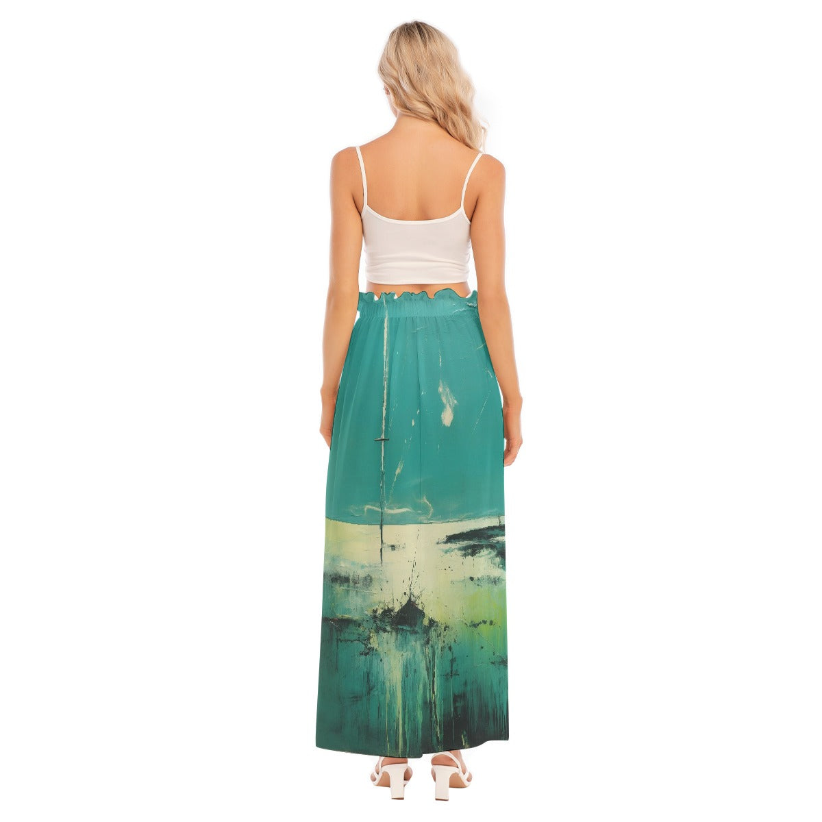 All-Over Print Women's Side Split Skirt